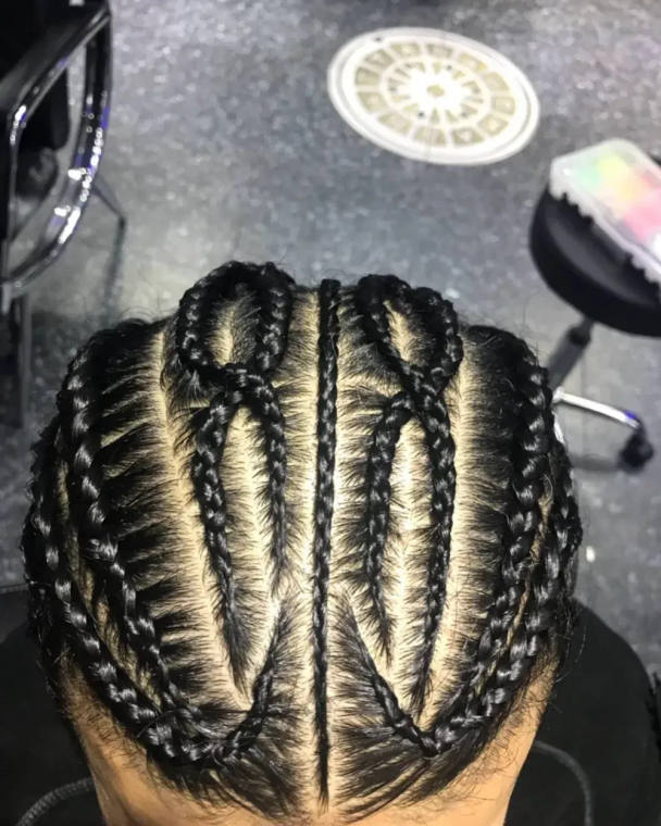 Trenzas para hombre, estilo 3