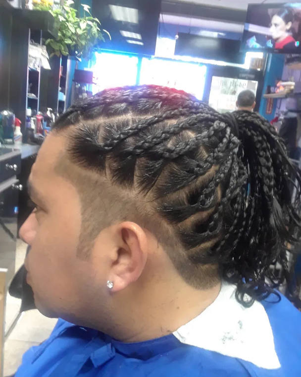 Trenzas para hombre, estilo 7