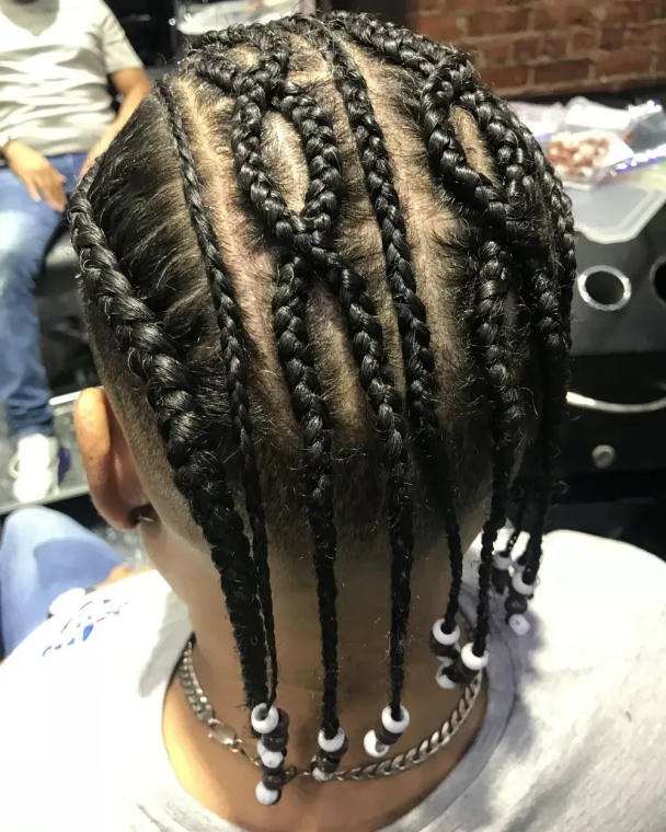 Trenzas para hombre, estilo 5