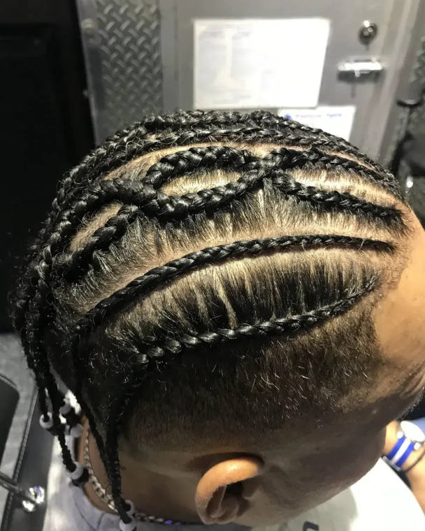Trenzas para hombre, estilo 1