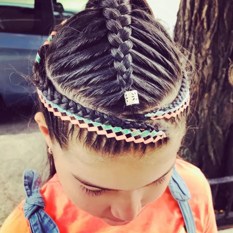 Trenzas para niñas, estilo 2