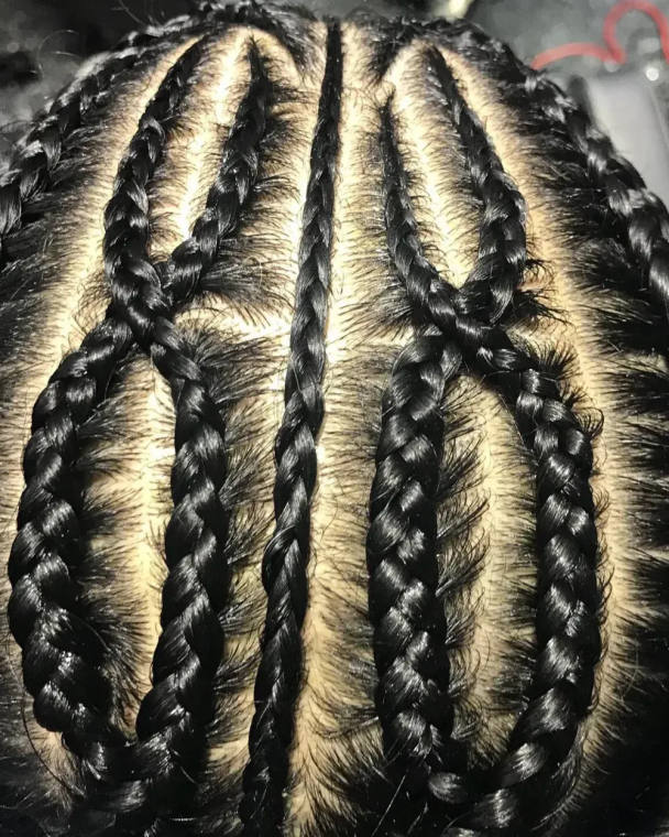 Trenzas para hombre, estilo 4